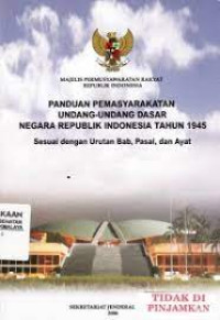 Panduan Pemasyarakatan UUD Dasar 1945