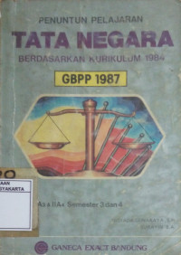 Tata Negara Berdasarkan Kurikulum